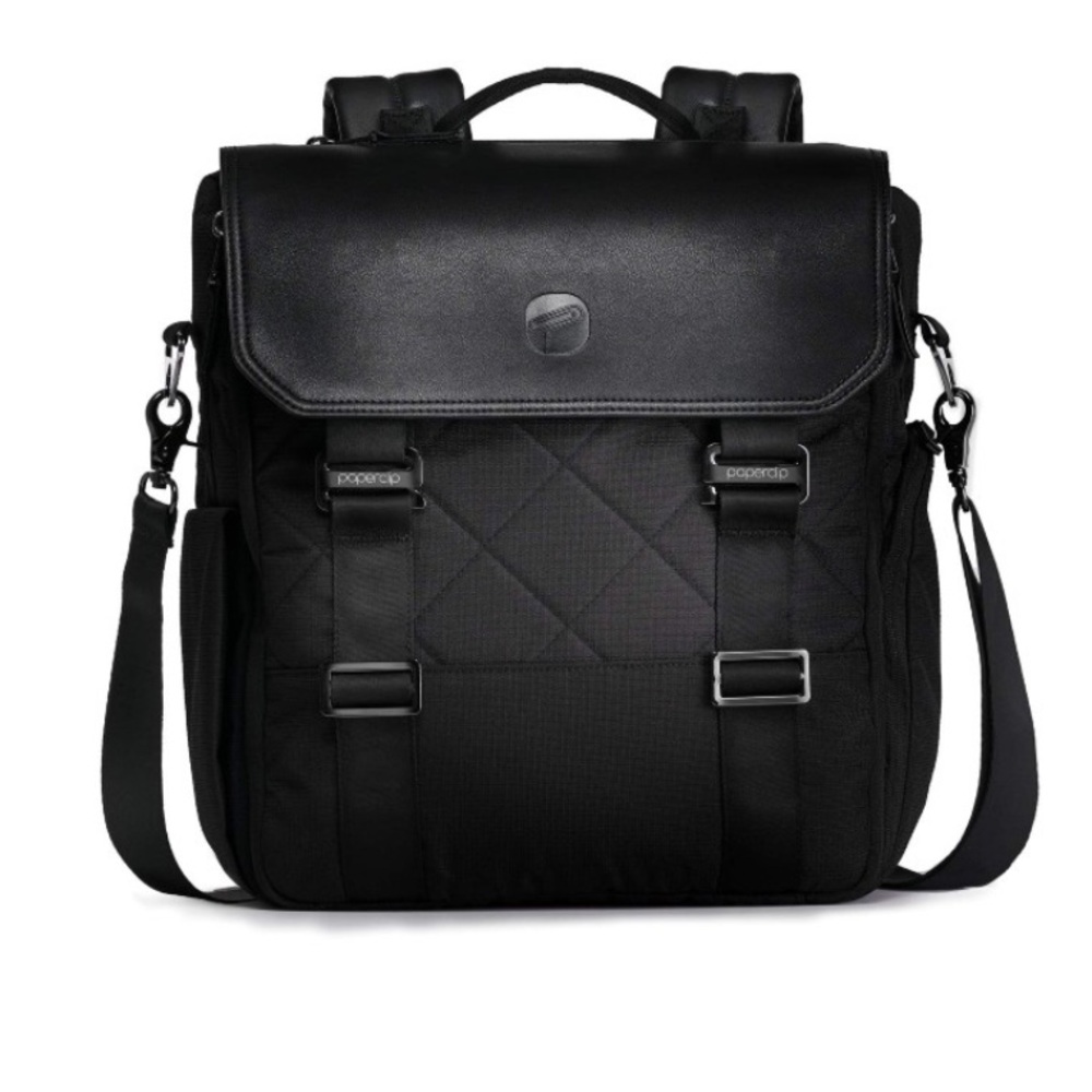 Paperclip recycled willow baby diaper bag